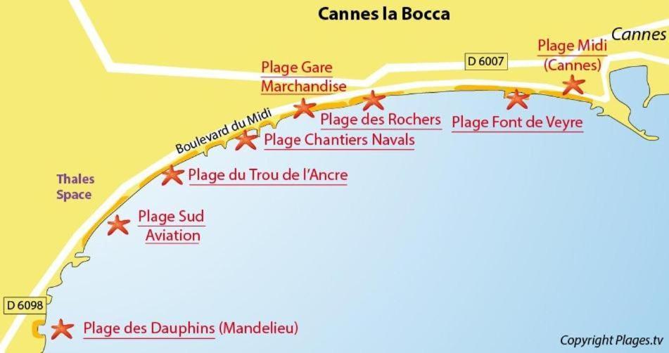 #Cannes Boccacabana Beach, Seafront, In Resid Pierre&Vacances 3 Stars Exterior photo